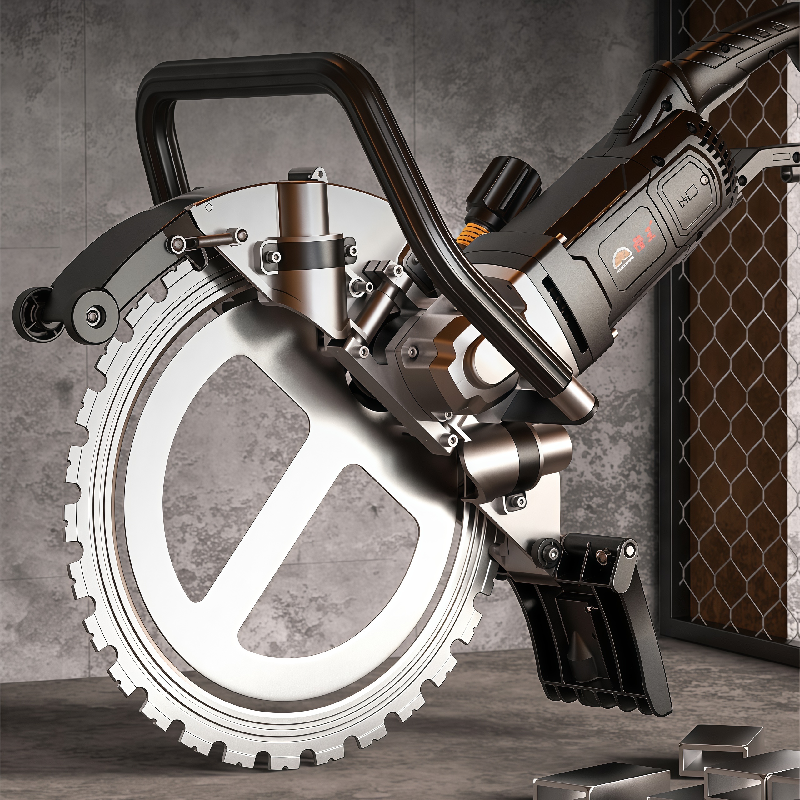 Electric Concrete Cutter - 5200W Blade Concrete Cutter, Brushless Motor,