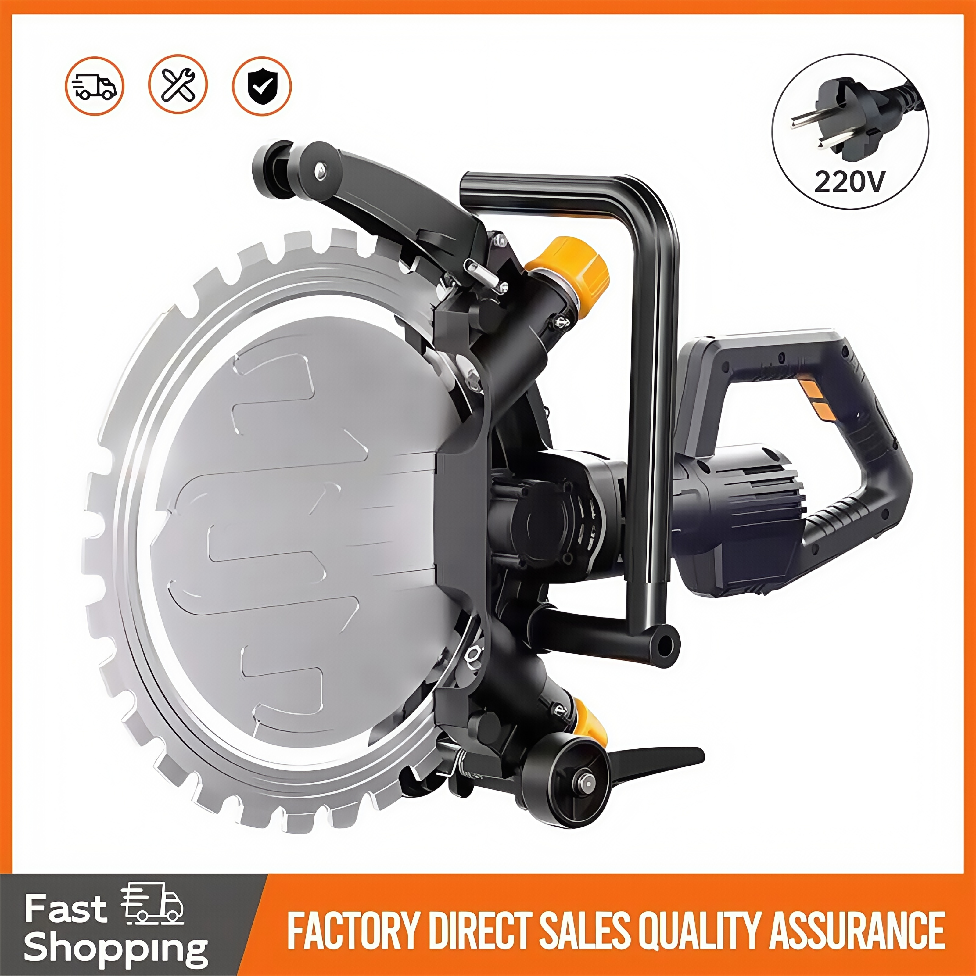 Electric Concrete Cutter - Brushless High-frequency Ring Saw New High-power