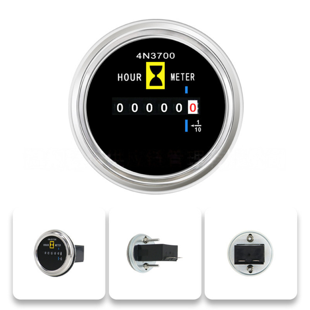 Heavy Equipment Operations - Timer Operating Hours Meter 4N3700 52MM
