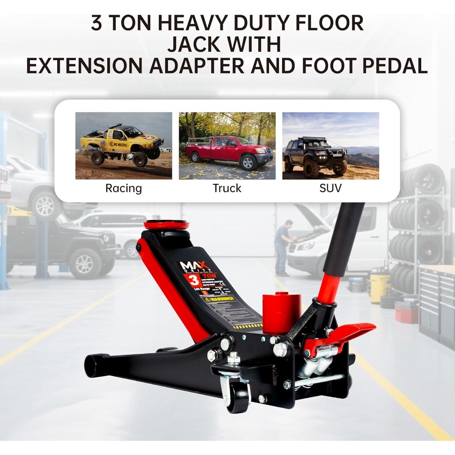 3Ton 6600lbs LowProfile Dual P - Hydraulic Floor Jack のレビューと価格