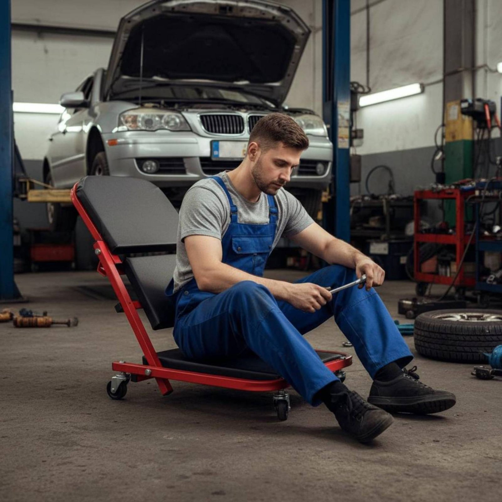Folding Creeper Seat Foldable  - Heavy Equipment Repair のレビューと価格