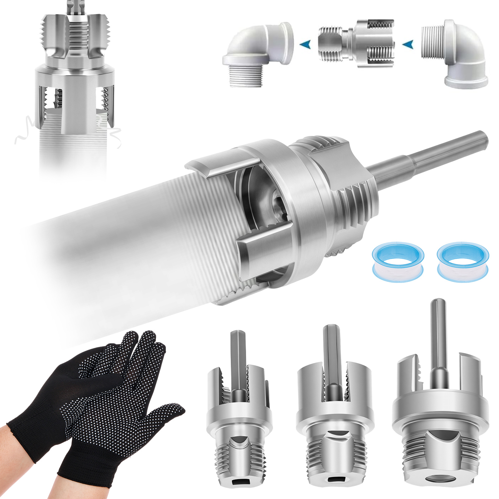 4 in 1 Water Pipe Thread Cutti - Pipe Threading Machine のレビューと価格