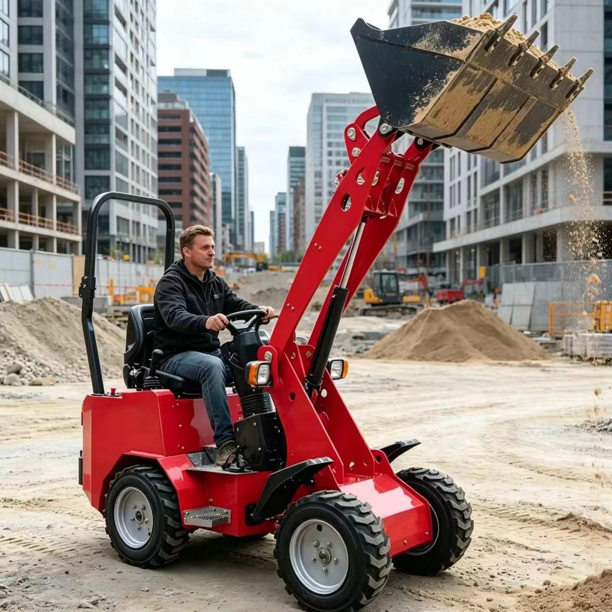 Mini Wheel Loader Compact Fron - Wheel Loader のレビューと価格