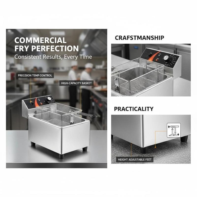 Tabletop Frying Machine 12Qt / - Heavy Equipment Kitchen のレビューと価格