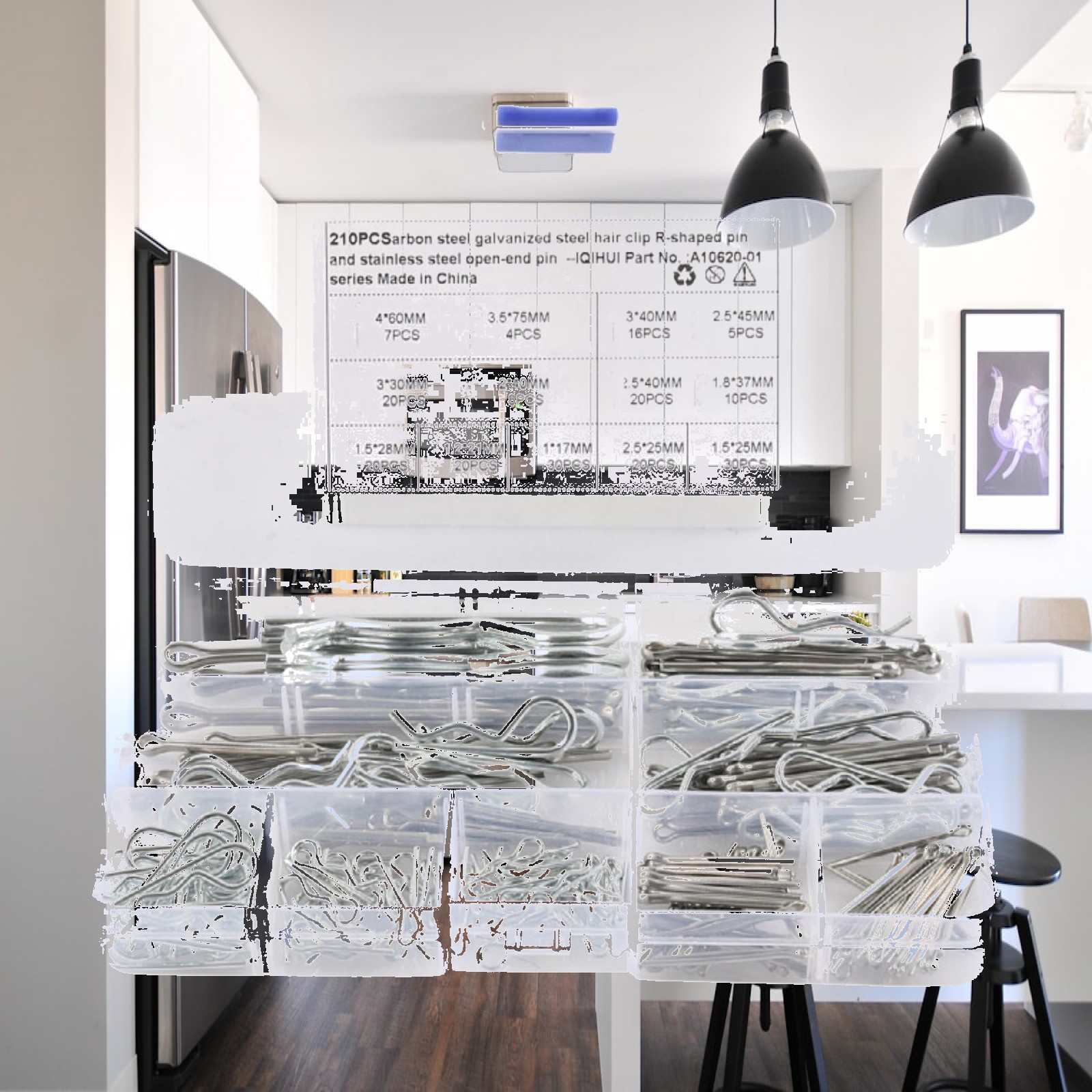 210x Cotter Pin Assortment Kit - Heavy Equipment Repair のレビューと価格