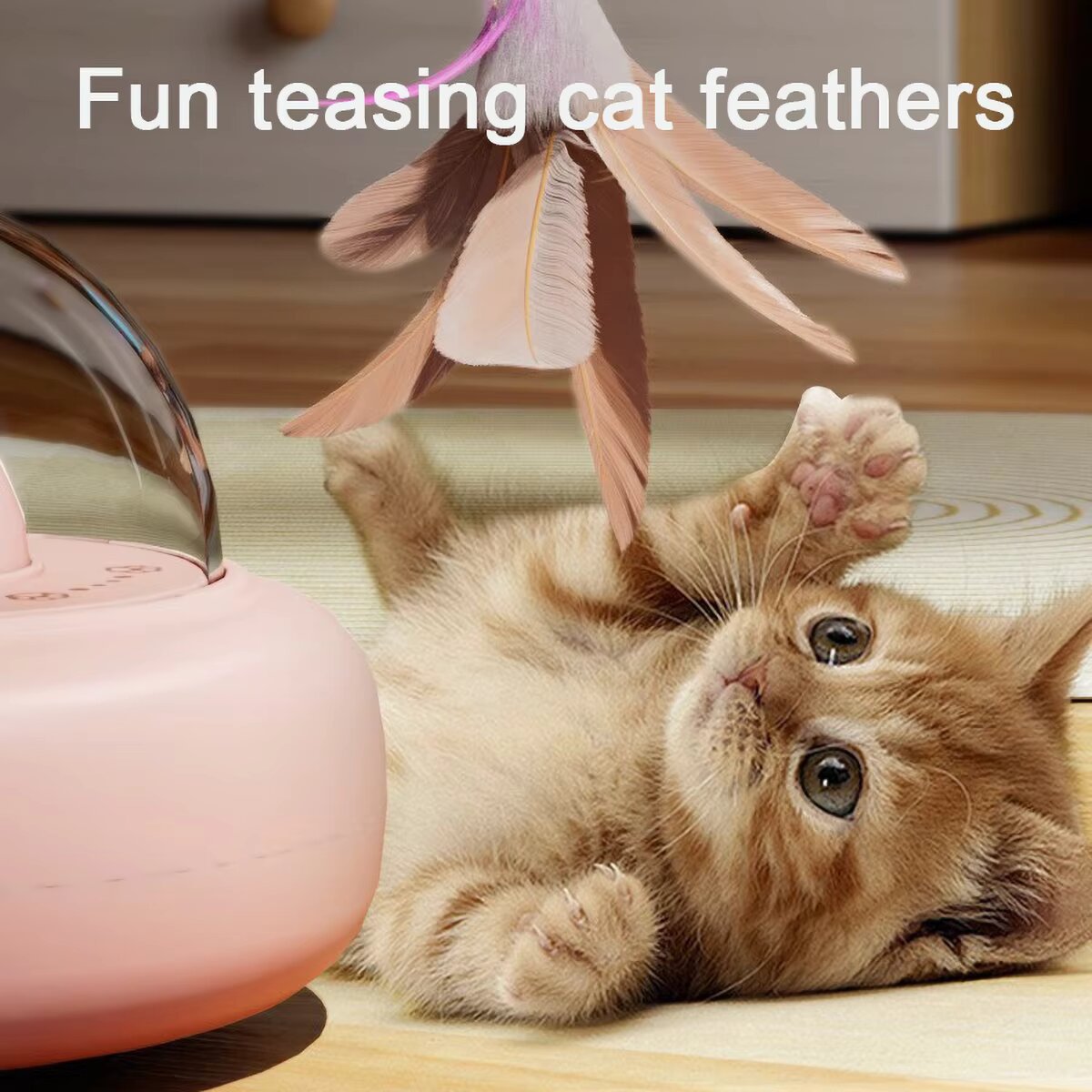 Interactive Cat Toy with Feath - Laser Level Rotary のレビューと価格