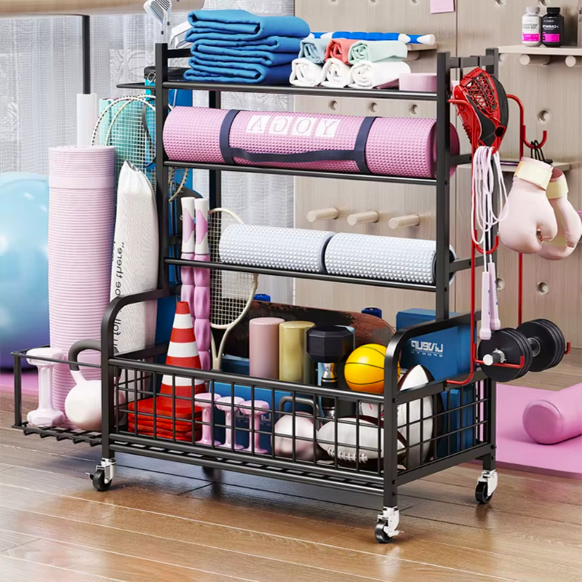Blacksmith 4 Tier Storage Rack - Heavy Equipment Kitchen のレビューと価格