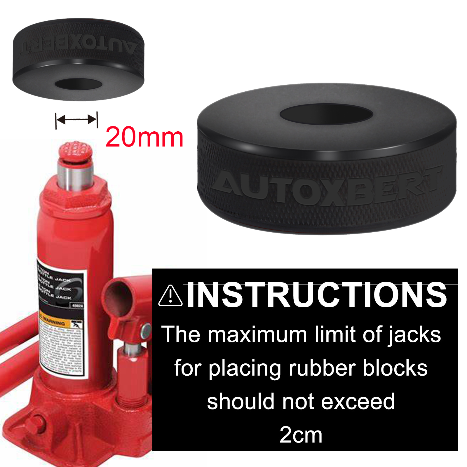 Rubber Bottle Jack Pad Protect - Heavy Equipment Repair のレビューと価格