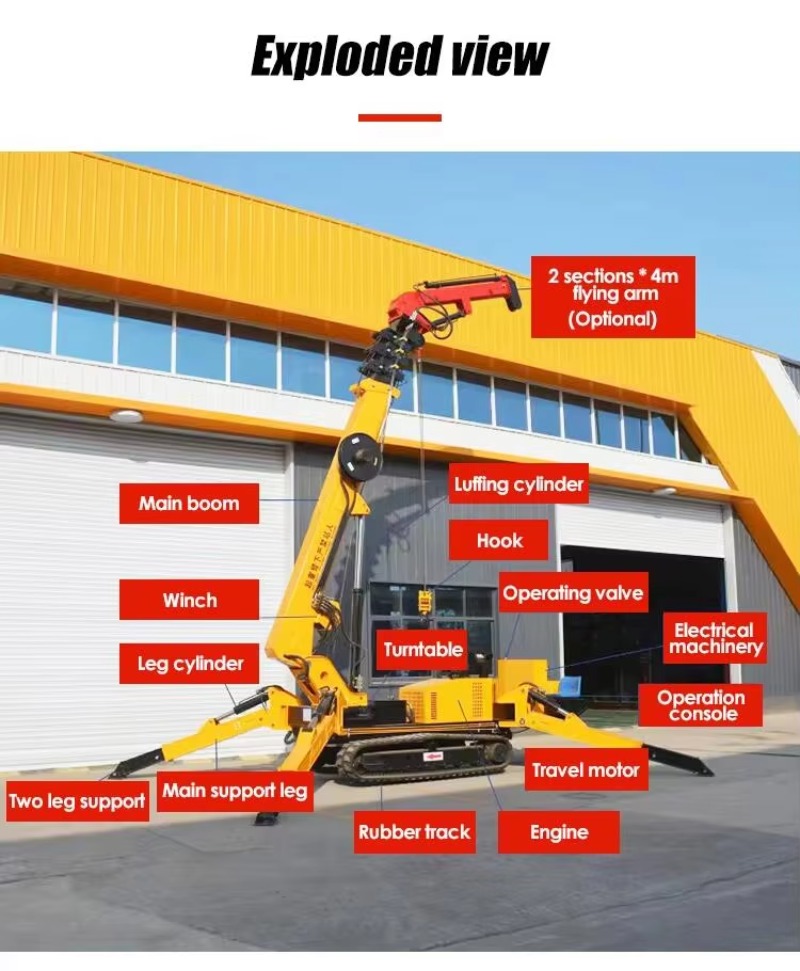 8T Hydraulic Spider Crane Heav - Heavy Equipment Lifting のレビューと価格