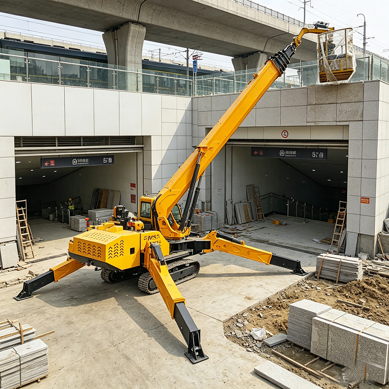 Customized 3Ton Hydraulic Spid - Compact Crawler Boom Lift のレビューと価格